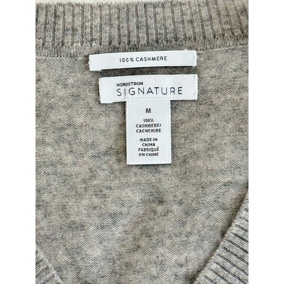 Nordstrom Signature %100 Cashmsere Sweater, size M - Picture 4 of 13